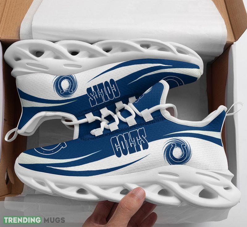 Indianapolis Colts Wavy Pattern Max Soul Shoes Imprint Chunky Sneakers - Indianapolis Colts Wavy Pattern Max Soul Shoes_1 Indianapolis Colts Wavy Pattern Max Soul Shoes Imprint Chunky Sneakers - Indianapolis Colts Wavy Pattern Max Soul Shoes_1
