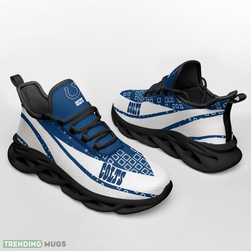 Indianapolis Colts Wavy Pattern Print Max Soul Shoes Imagery Running Sneakers Max Soul Indianapolis Colts Wavy Pattern Print Max Soul Shoes Imagery Running Sneakers Max Soul