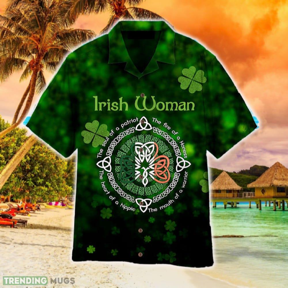 Irish Woman Happy St Patrick Hawaiian Shirt Summer For Men And Women Hawaiian Shirt Irish Woman Happy St Patrick Hawaiian Shirt Summer For Men And Women Hawaiian Shirt