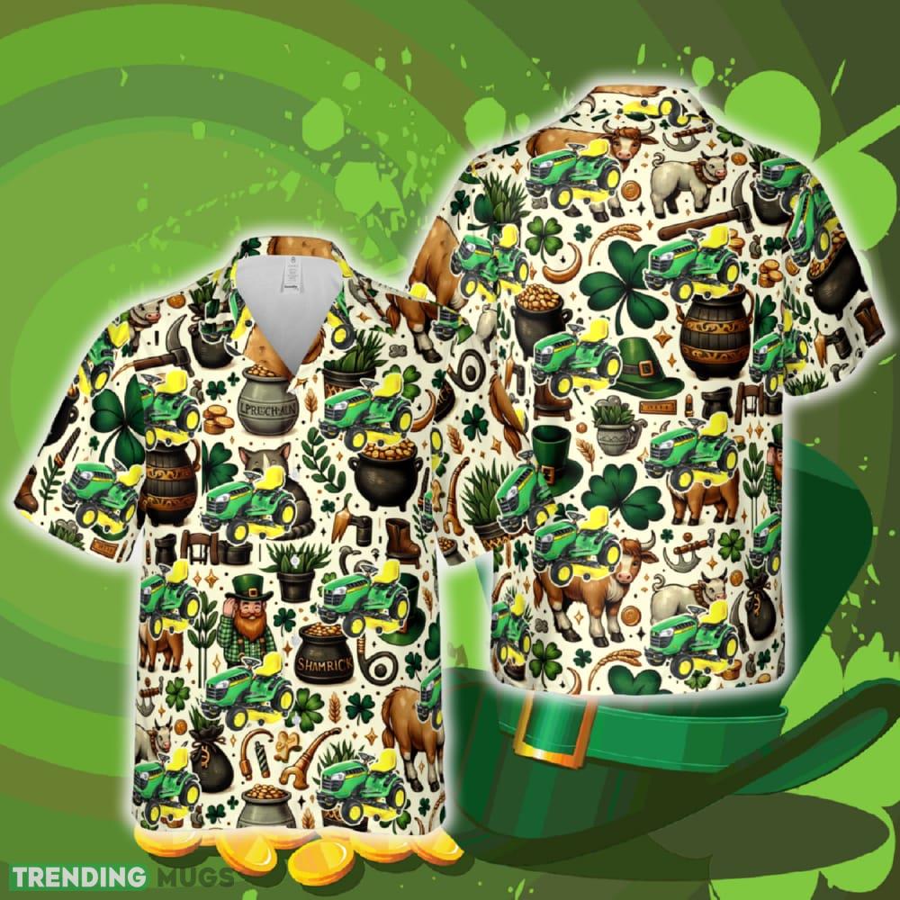 John Deere E180 Lawn Tractor St Patrick's Day Hawaiian Shirt Summer Gift Ideas Beach Men Women Hawaiian Shirt John Deere E180 Lawn Tractor St Patrick's Day Hawaiian Shirt Summer Gift Ideas Beach Men Women - John Deere E180 Lawn Tractor St Patrick's Day Hawaiian Shirt Summer Gift Ideas Beach Men Women