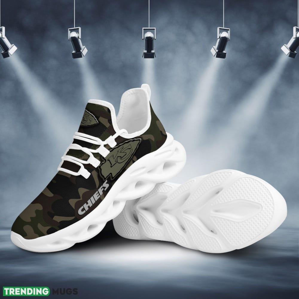 Kansas City Chiefs Camo Camouflage Design Trending Max Soul Clunky Sneaker Shoes Max Soul Kansas City Chiefs Camo Camouflage Design Trending Max Soul Clunky Sneaker Shoes Max Soul