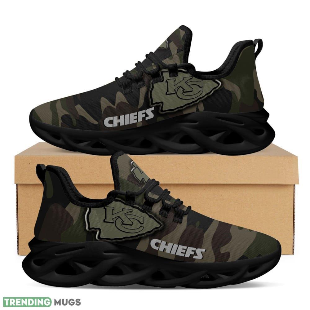 Kansas City Chiefs Camo Camouflage Design Trending Max Soul Clunky Sneaker Shoes Max Soul Kansas City Chiefs Camo Camouflage Design Trending Max Soul Clunky Sneaker Shoes Max Soul