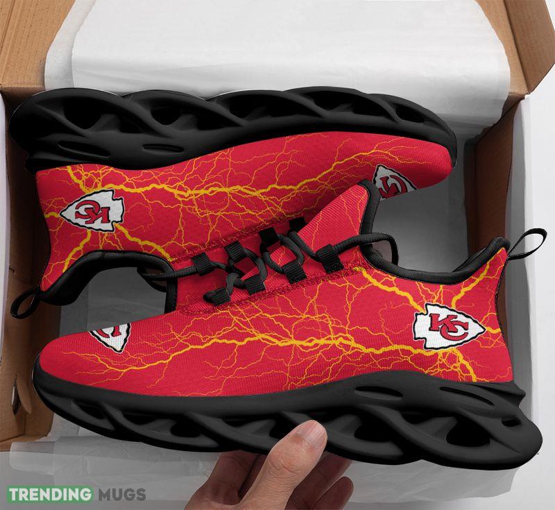 Kansas City Chiefs Lightning Pattern Max Soul Shoes Evoke Running Sneakers Max Soul Kansas City Chiefs Lightning Pattern Max Soul Shoes Evoke Running Sneakers Max Soul