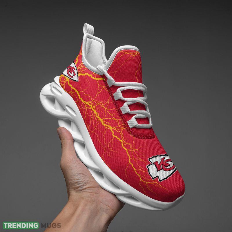 Kansas City Chiefs Lightning Pattern Max Soul Shoes Evoke Running Sneakers Max Soul Kansas City Chiefs Lightning Pattern Max Soul Shoes Evoke Running Sneakers Max Soul