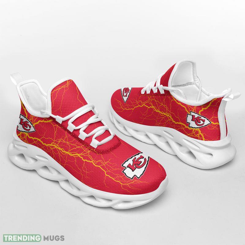 Kansas City Chiefs Lightning Pattern Max Soul Shoes Evoke Running Sneakers Max Soul Kansas City Chiefs Lightning Pattern Max Soul Shoes Evoke Running Sneakers Max Soul