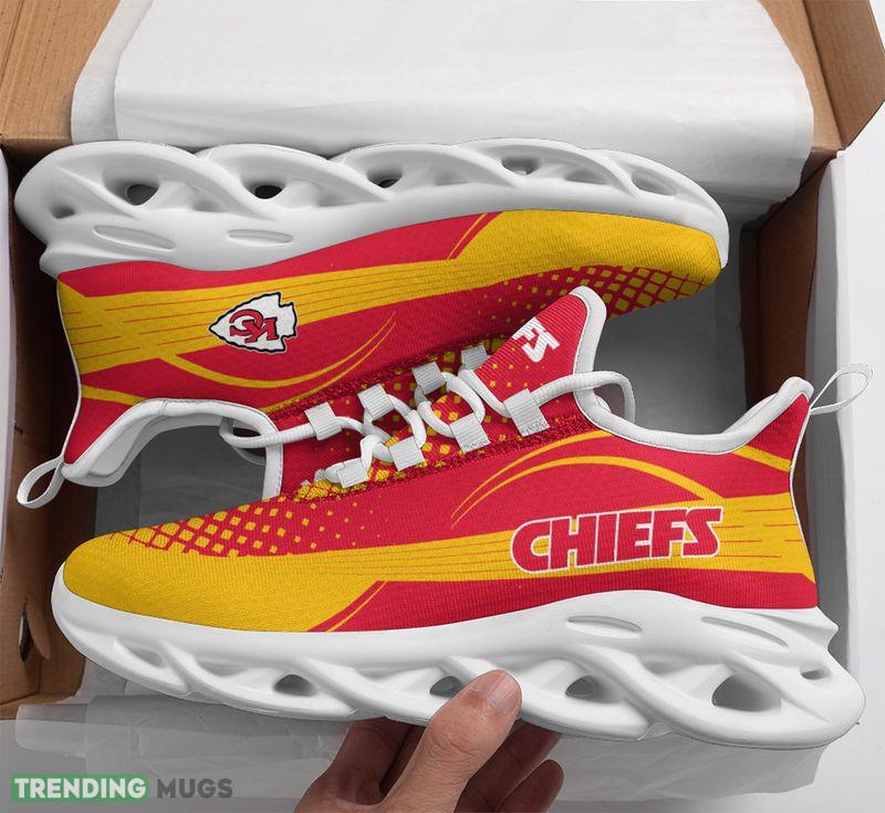 Kansas City Chiefs Waves Pattern Max Soul Shoes Explore Sport Sneakers - Kansas City Chiefs Waves Pattern Max Soul Shoes_1 Kansas City Chiefs Waves Pattern Max Soul Shoes Explore Sport Sneakers - Kansas City Chiefs Waves Pattern Max Soul Shoes_1