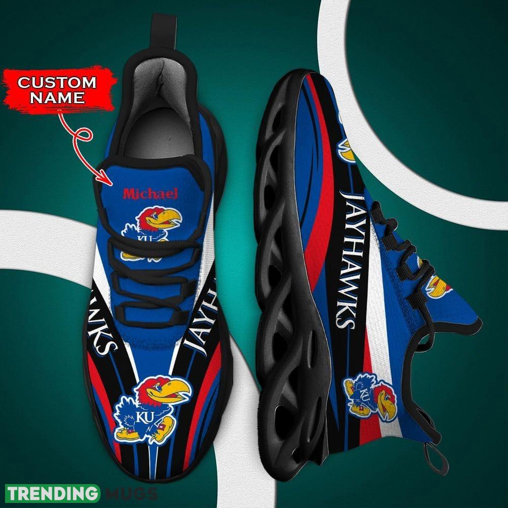 Kansas Jayhawks Seashell Custom Name Max Soul Sneakers Luxury NCAA Clunky For Men Women Gift For Fans Hawaiian Shirt Kansas Jayhawks Seashell Custom Name Max Soul Sneakers Luxury NCAA Clunky For Men Women Gift For Fans Hawaiian Shirt