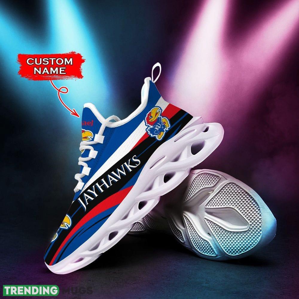 Kansas Jayhawks Seashell Custom Name Max Soul Sneakers Luxury NCAA Clunky For Men Women Gift For Fans Hawaiian Shirt Kansas Jayhawks Seashell Custom Name Max Soul Sneakers Luxury NCAA Clunky For Men Women Gift For Fans Hawaiian Shirt