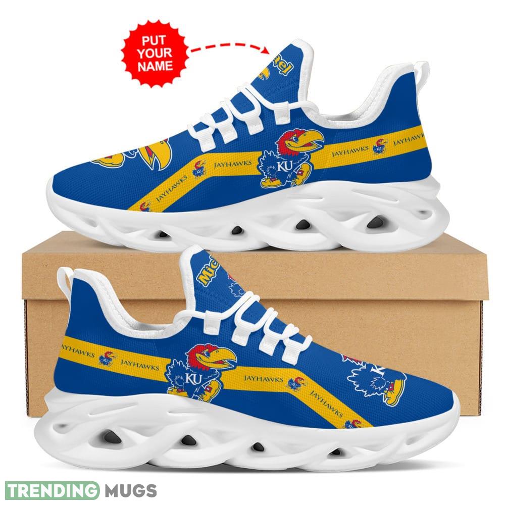 Kansas Jayhawks Top Custom Name Max Soul Sneakers Luxury NCAA1 Shoes For Men Women Gift Chunky For Fans Hawaiian Shirt Kansas Jayhawks Top Custom Name Max Soul Sneakers Luxury NCAA1 Shoes For Men Women Gift Chunky For Fans Hawaiian Shirt