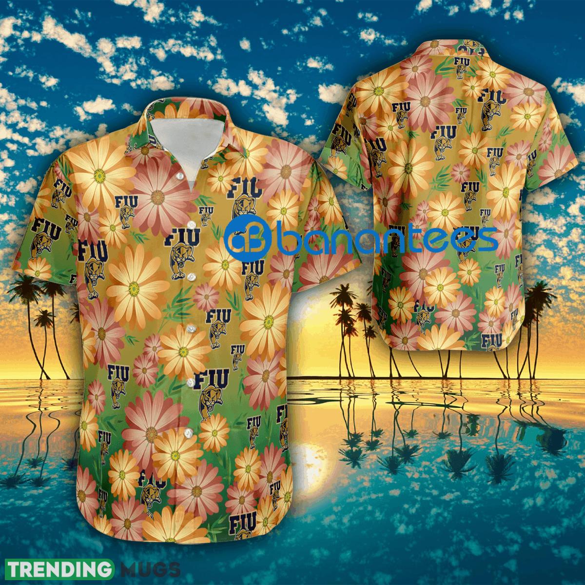Logo FIU Panthers Flower Beach Hawaiian Shirt Short Sleeve For Men And Women - Logo FIU Panthers Flower Beach Hawaiian Shirt Short Sleeve For Men And Women Logo FIU Panthers Flower Beach Hawaiian Shirt Short Sleeve For Men And Women - Logo FIU Panthers Flower Beach Hawaiian Shirt Short Sleeve For Men And Women