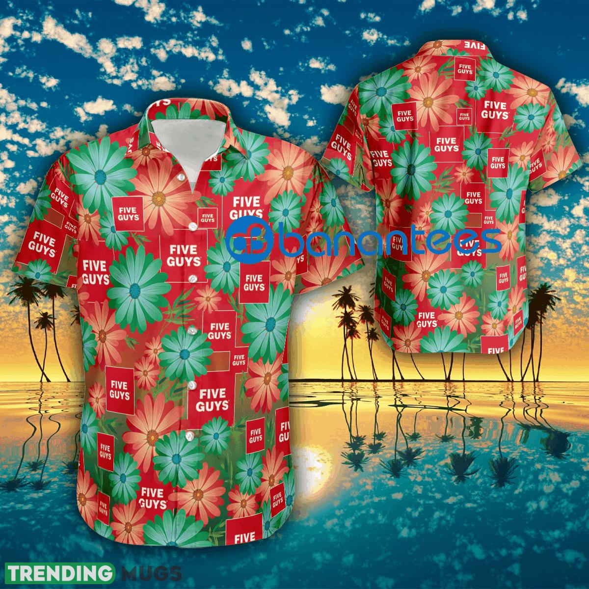 Logo Five Guys Flower Beach Hawaiian Shirt All Over Print For Fans - Logo Five Guys Flower Beach Hawaiian Shirt All Over Print For Fans Logo Five Guys Flower Beach Hawaiian Shirt All Over Print For Fans - Logo Five Guys Flower Beach Hawaiian Shirt All Over Print For Fans