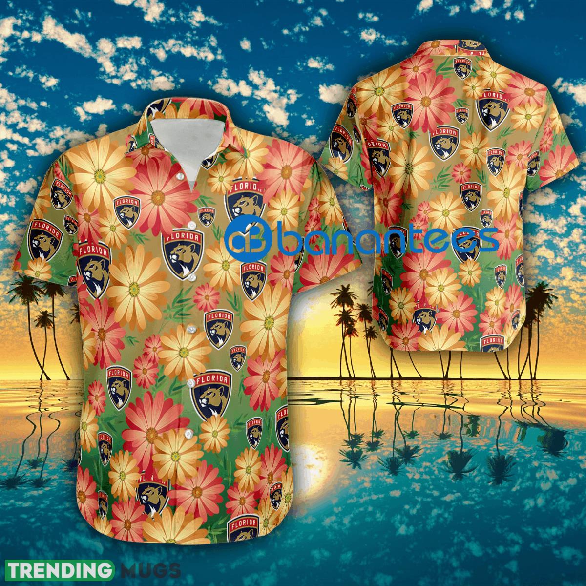 Logo Florida Panthers Flower Beach Hawaiian Shirt AOP For Men And Women - Logo Florida Panthers Flower Beach Hawaiian Shirt AOP For Men And Women Logo Florida Panthers Flower Beach Hawaiian Shirt AOP For Men And Women - Logo Florida Panthers Flower Beach Hawaiian Shirt AOP For Men And Women