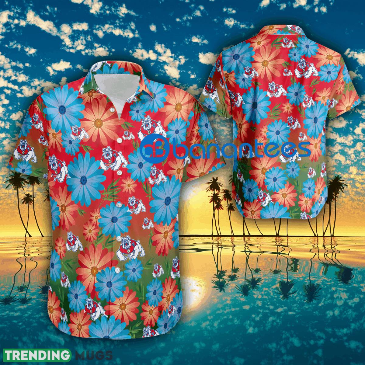 Logo Fresno State Bulldogs Flower Beach Hawaiian Shirt For Men And Women - Logo Fresno State Bulldogs Flower Beach Hawaiian Shirt For Men And Women Logo Fresno State Bulldogs Flower Beach Hawaiian Shirt For Men And Women - Logo Fresno State Bulldogs Flower Beach Hawaiian Shirt For Men And Women