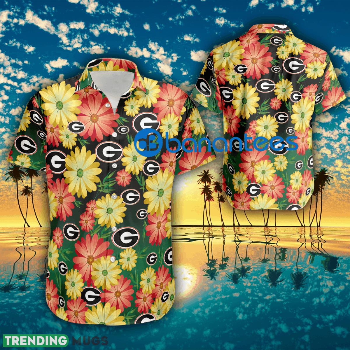 Logo Georgia Bulldogs Flower Beach Hawaiian Shirt All Over Print For Men And Women - Logo Georgia Bulldogs Flower Beach Hawaiian Shirt All Over Print For Men And Women Logo Georgia Bulldogs Flower Beach Hawaiian Shirt All Over Print For Men And Women - Logo Georgia Bulldogs Flower Beach Hawaiian Shirt All Over Print For Men And Women