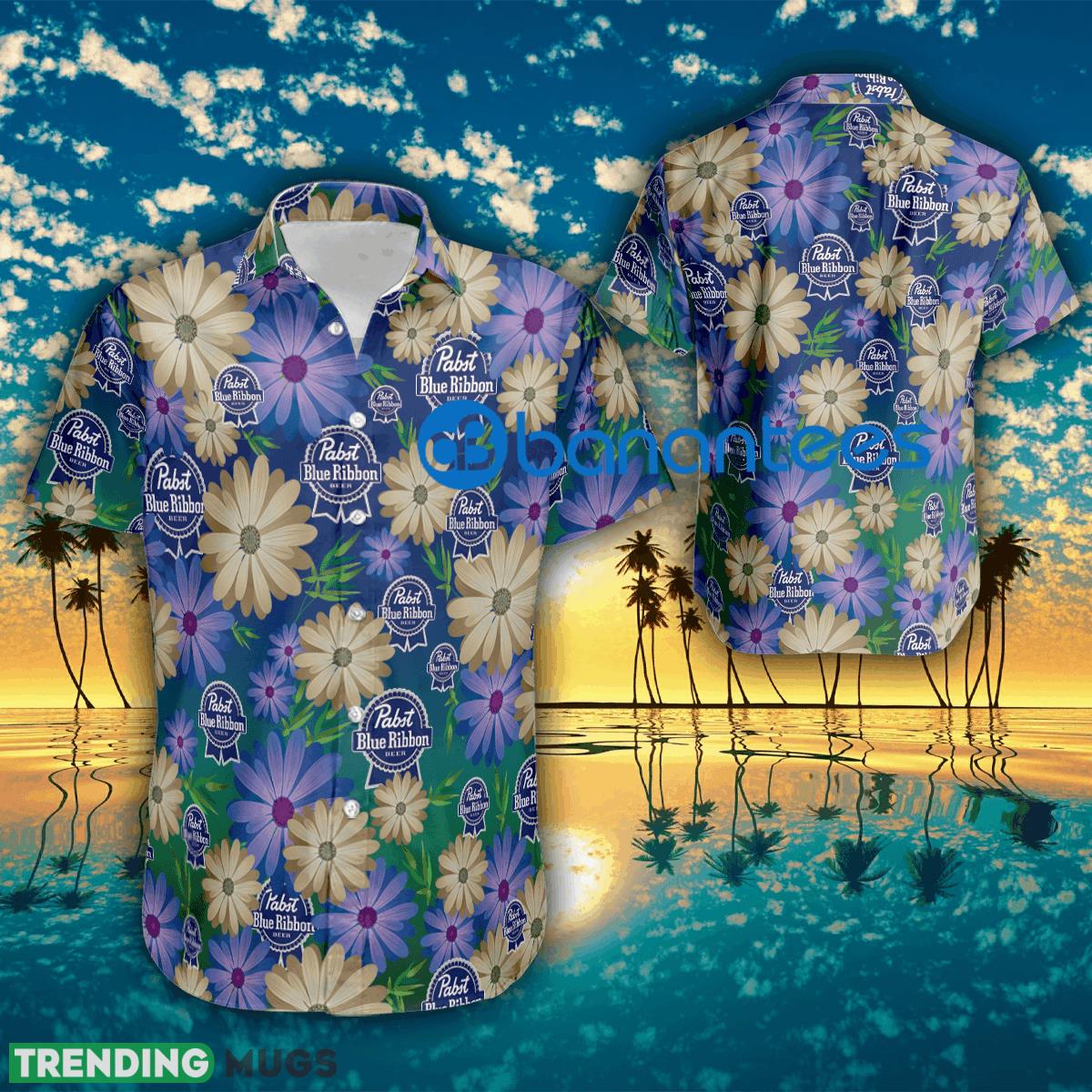 Logo Pabst Blue Ribbon Flower Hawaiian Shirt All Over Print For Beach - Logo Pabst Blue Ribbon Flower Hawaiian Shirt All Over Print For Beach Logo Pabst Blue Ribbon Flower Hawaiian Shirt All Over Print For Beach - Logo Pabst Blue Ribbon Flower Hawaiian Shirt All Over Print For Beach
