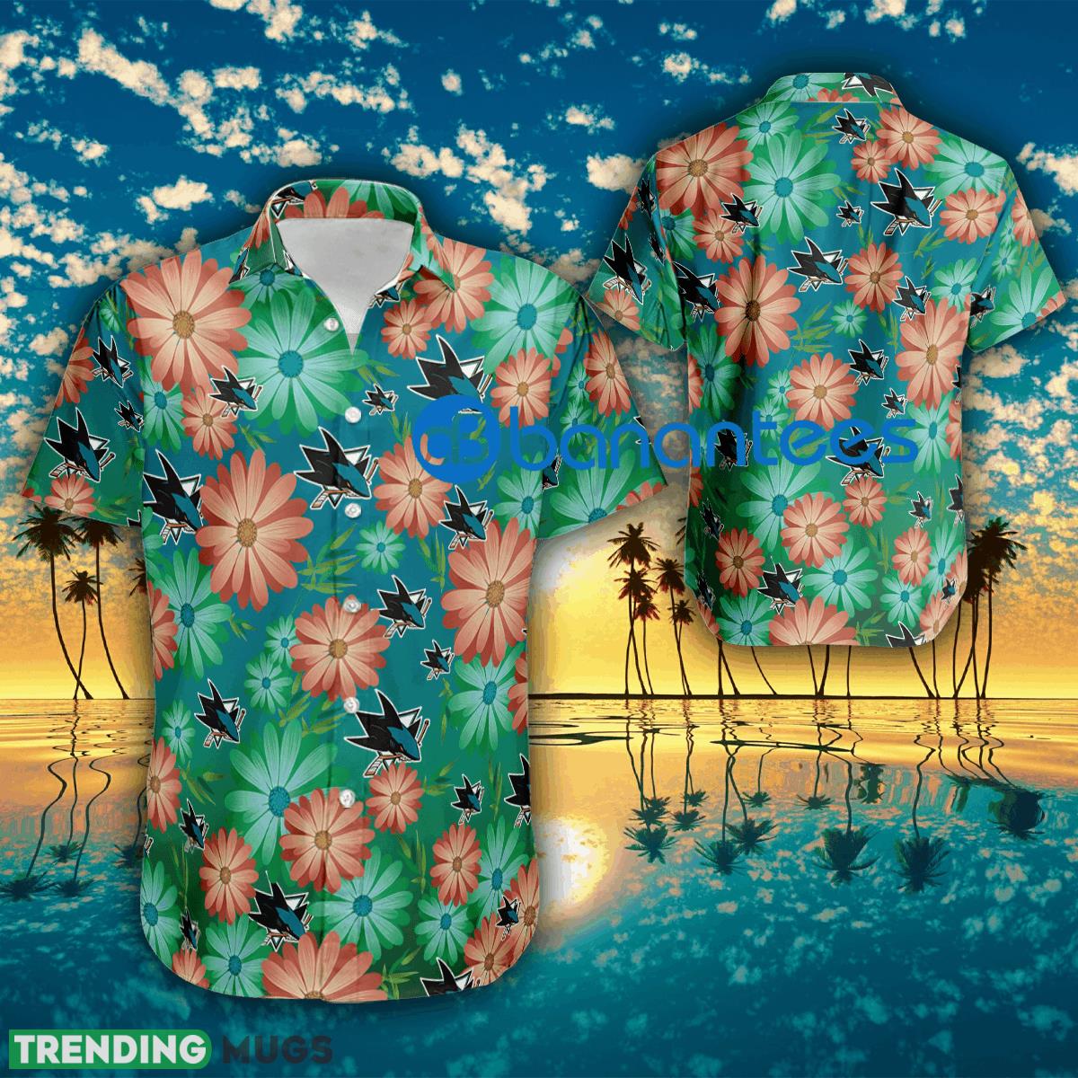 Logo San Jose Sharks Beach Hawaiian Shirt All Over Print Style Flower For Men And Women - Logo San Jose Sharks Beach Hawaiian Shirt All Over Print Style Flower For Men And Women Logo San Jose Sharks Beach Hawaiian Shirt All Over Print Style Flower For Men And Women - Logo San Jose Sharks Beach Hawaiian Shirt All Over Print Style Flower For Men And Women