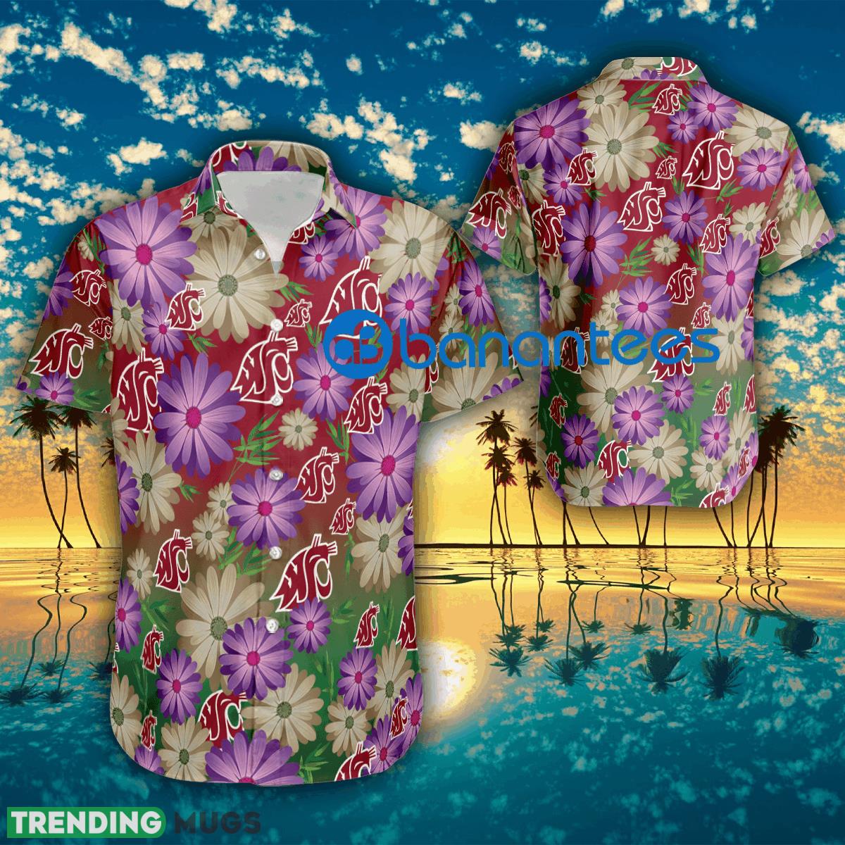 Logo Washington State Cougars Flower Beach Hawaiian Shirt Short Sleeve Beach For Men And Women - Logo Washington State Cougars Flower Beach Hawaiian Shirt Short Sleeve Beach For Men And Women Logo Washington State Cougars Flower Beach Hawaiian Shirt Short Sleeve Beach For Men And Women - Logo Washington State Cougars Flower Beach Hawaiian Shirt Short Sleeve Beach For Men And Women