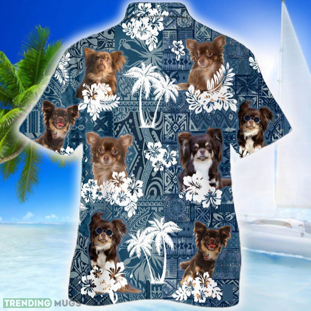 Long Haired Chihuahua Hawaiian Shirt Dog Aloha Shirt For Men Women Beach Hawaiian Shirt Long Haired Chihuahua Hawaiian Shirt Dog Aloha Shirt For Men Women Beach Hawaiian Shirt