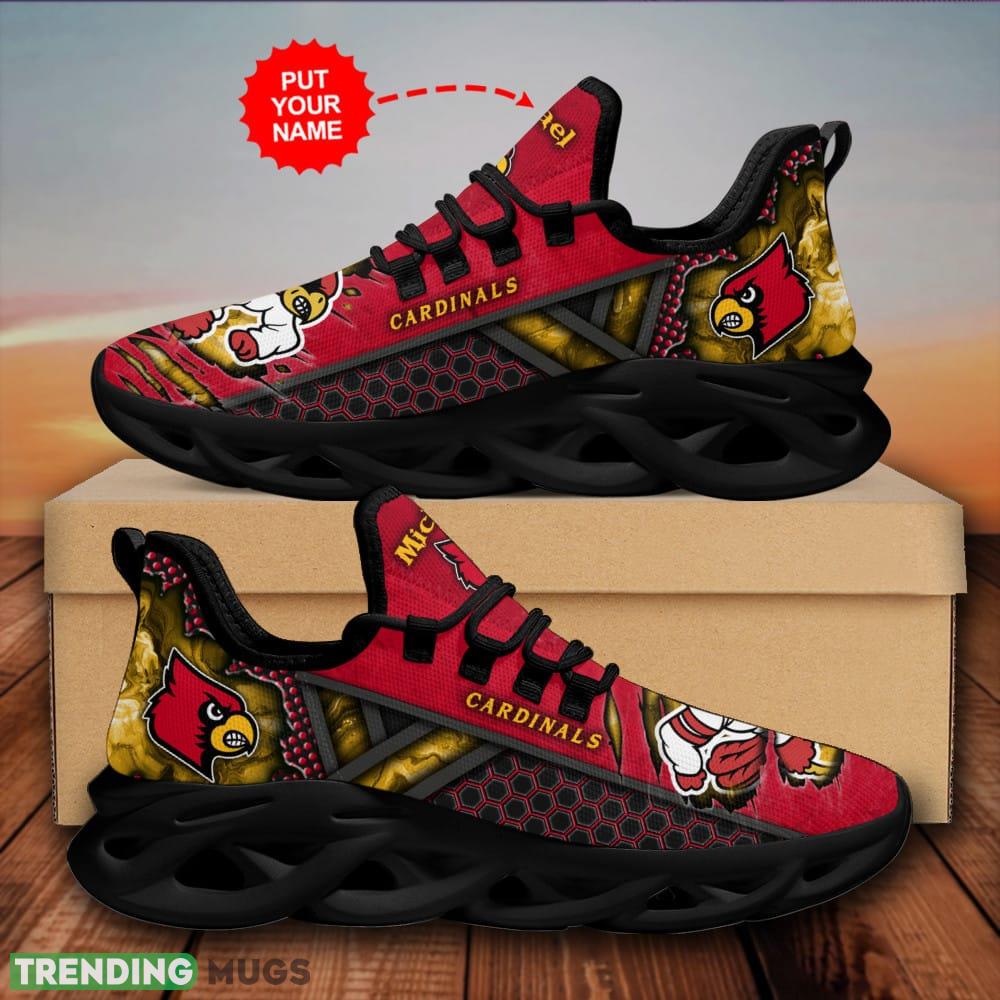 Louisville Cardinals Handmade Custom Name Max Soul Sneakers Luxury NCAA1 Shoes For Men Women Gift Chunky For Fans Hawaiian Shirt Louisville Cardinals Handmade Custom Name Max Soul Sneakers Luxury NCAA1 Shoes For Men Women Gift Chunky For Fans Hawaiian Shirt