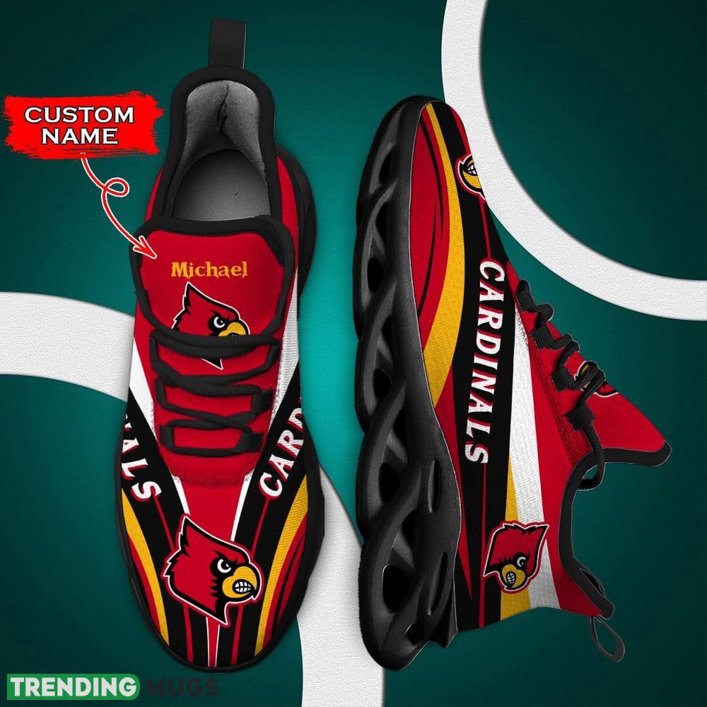 Louisville Cardinals Unique Custom Name Max Soul Sneakers Luxury NCAA Clunky For Men Women Gift For Fans Hawaiian Shirt Louisville Cardinals Unique Custom Name Max Soul Sneakers Luxury NCAA Clunky For Men Women Gift For Fans Hawaiian Shirt