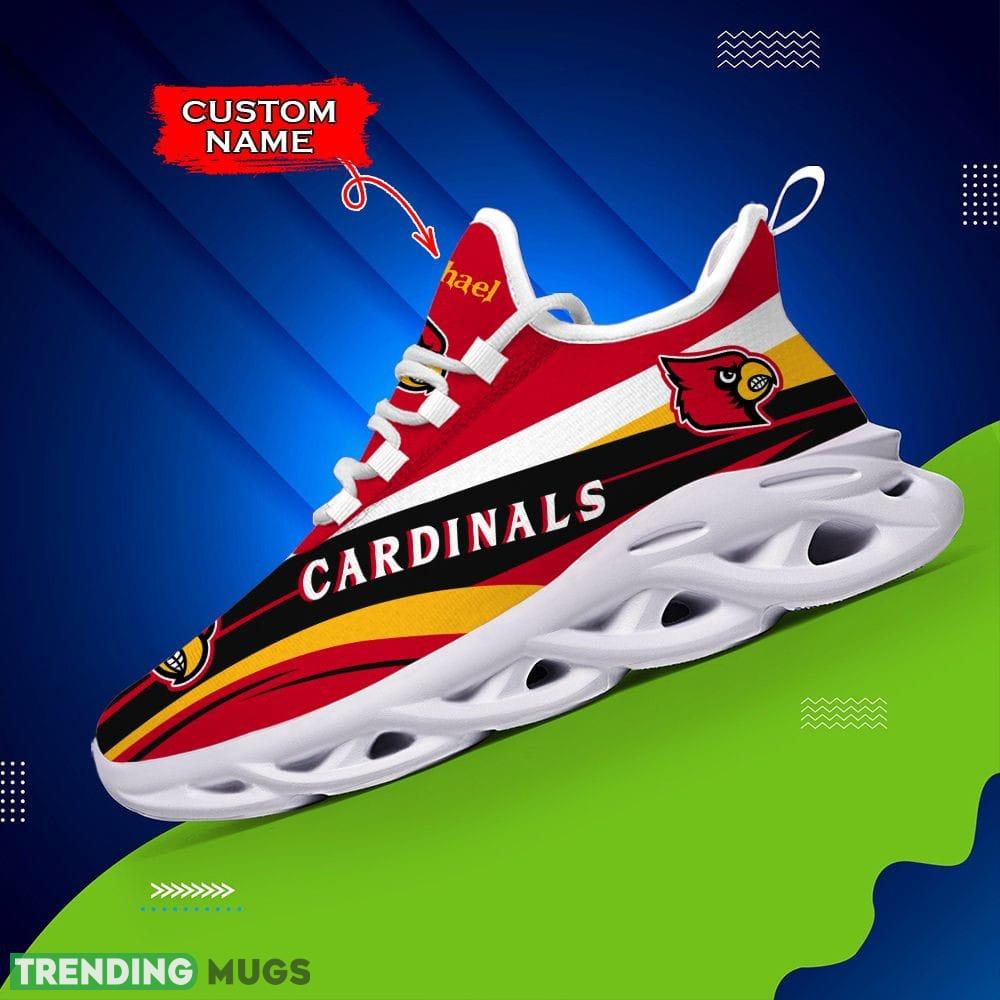 Louisville Cardinals Unique Custom Name Max Soul Sneakers Luxury NCAA Clunky For Men Women Gift For Fans Hawaiian Shirt Louisville Cardinals Unique Custom Name Max Soul Sneakers Luxury NCAA Clunky For Men Women Gift For Fans Hawaiian Shirt