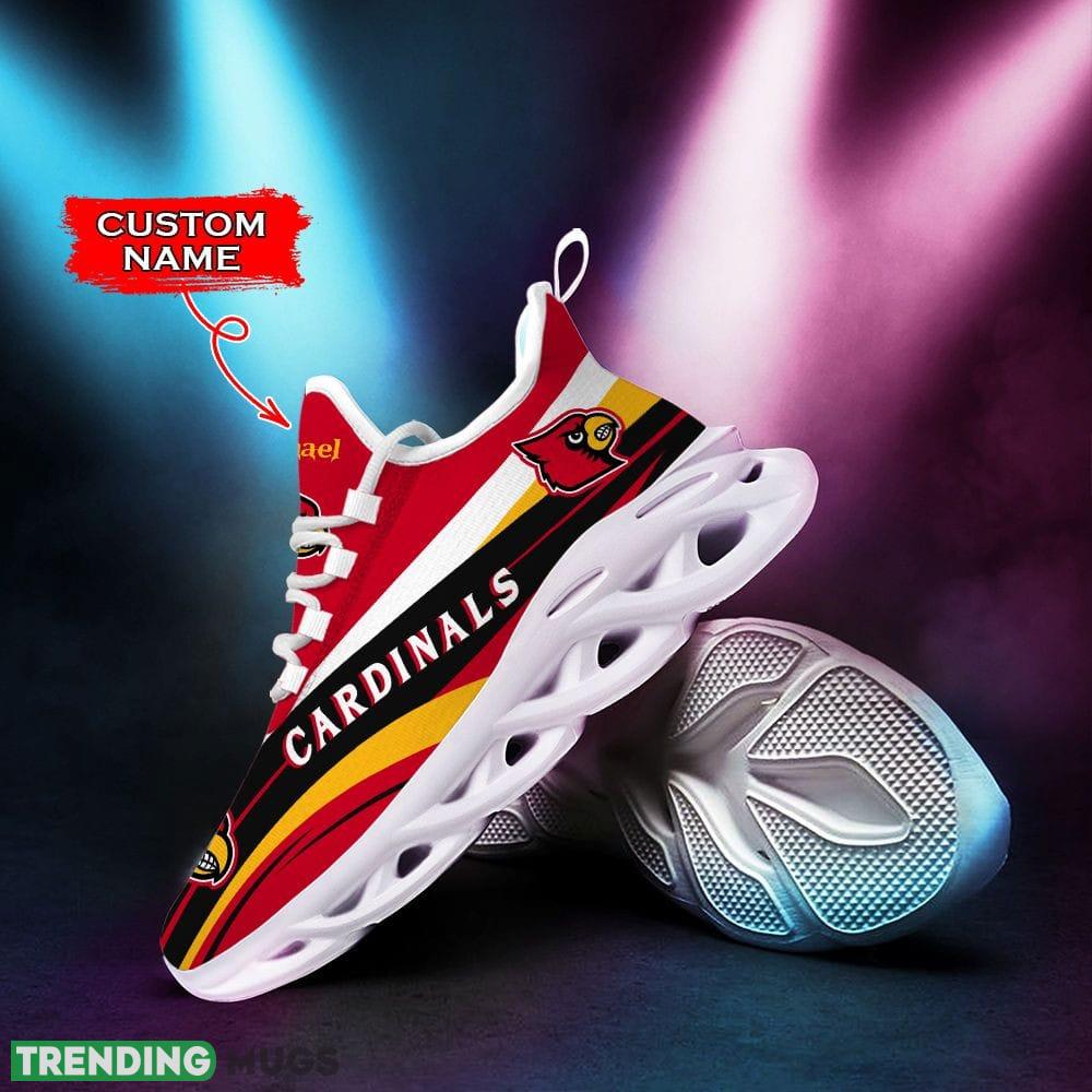 Louisville Cardinals Unique Custom Name Max Soul Sneakers Luxury NCAA Clunky For Men Women Gift For Fans Hawaiian Shirt Louisville Cardinals Unique Custom Name Max Soul Sneakers Luxury NCAA Clunky For Men Women Gift For Fans Hawaiian Shirt