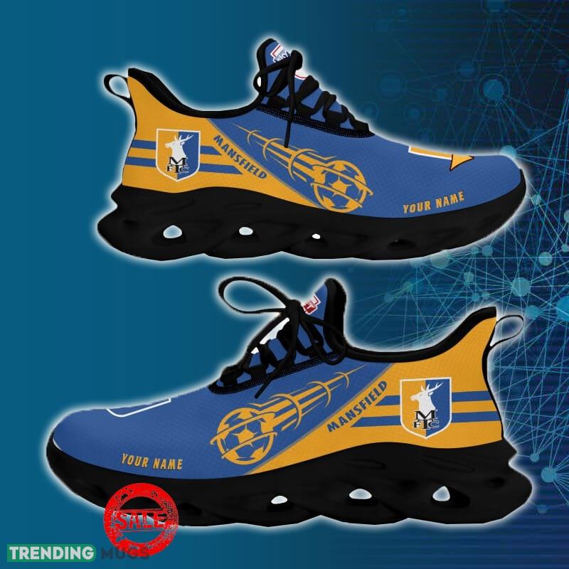 Mansfield Town Sports Shoes Custom Name Fans Gift Max Soul Sneakers New Ideas Max Soul Mansfield Town Sports Shoes Custom Name Fans Gift Max Soul Sneakers New Ideas Max Soul