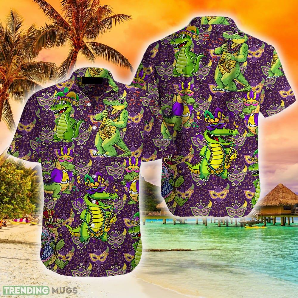 Mardi Gras Crocodile Hawaiian Shirt Summer For Men And Women Hawaiian Shirt Mardi Gras Crocodile Hawaiian Shirt Summer For Men And Women Hawaiian Shirt