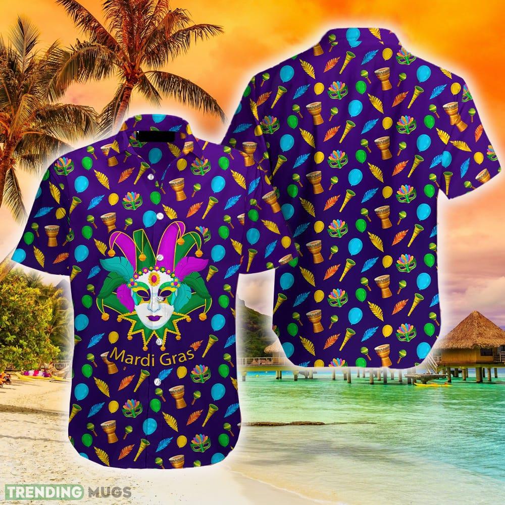 Mardi Gras Mask Hawaiian Shirt Summer For Men And Women Hawaiian Shirt Mardi Gras Mask Hawaiian Shirt Summer For Men And Women Hawaiian Shirt