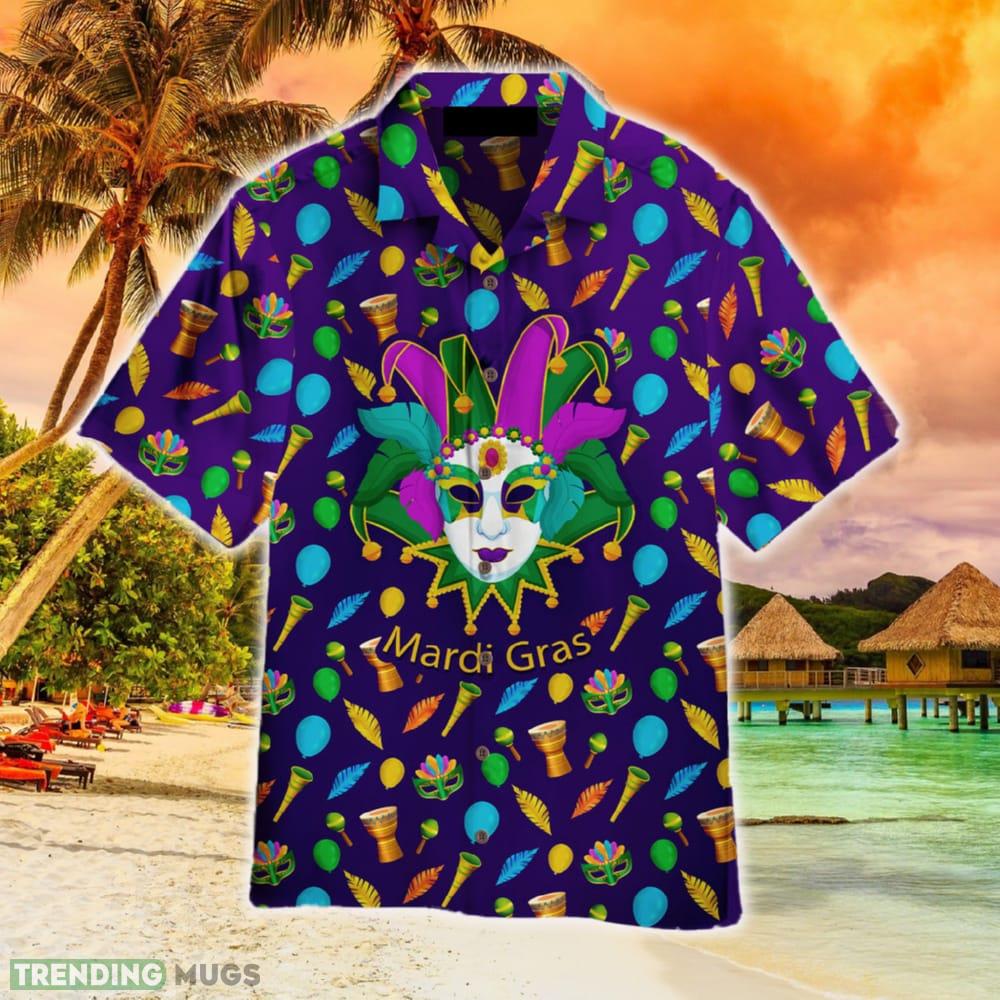 Mardi Gras Mask Hawaiian Shirt Summer For Men And Women - Mardi Gras Mask Hawaiian Shirt Aloha For Men And Women_1 Mardi Gras Mask Hawaiian Shirt Summer For Men And Women - Mardi Gras Mask Hawaiian Shirt Aloha For Men And Women_1