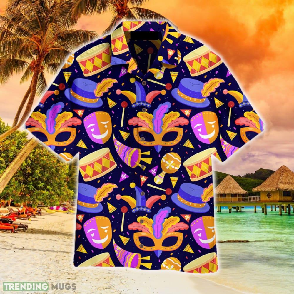 Mardi Gras Mask Pattern Hawaiian Shirt Summer For Men And Women Resort - Mardi Gras Mask Pattern Hawaiian Shirt Aloha For Men And Women_1 Mardi Gras Mask Pattern Hawaiian Shirt Summer For Men And Women Resort - Mardi Gras Mask Pattern Hawaiian Shirt Aloha For Men And Women_1