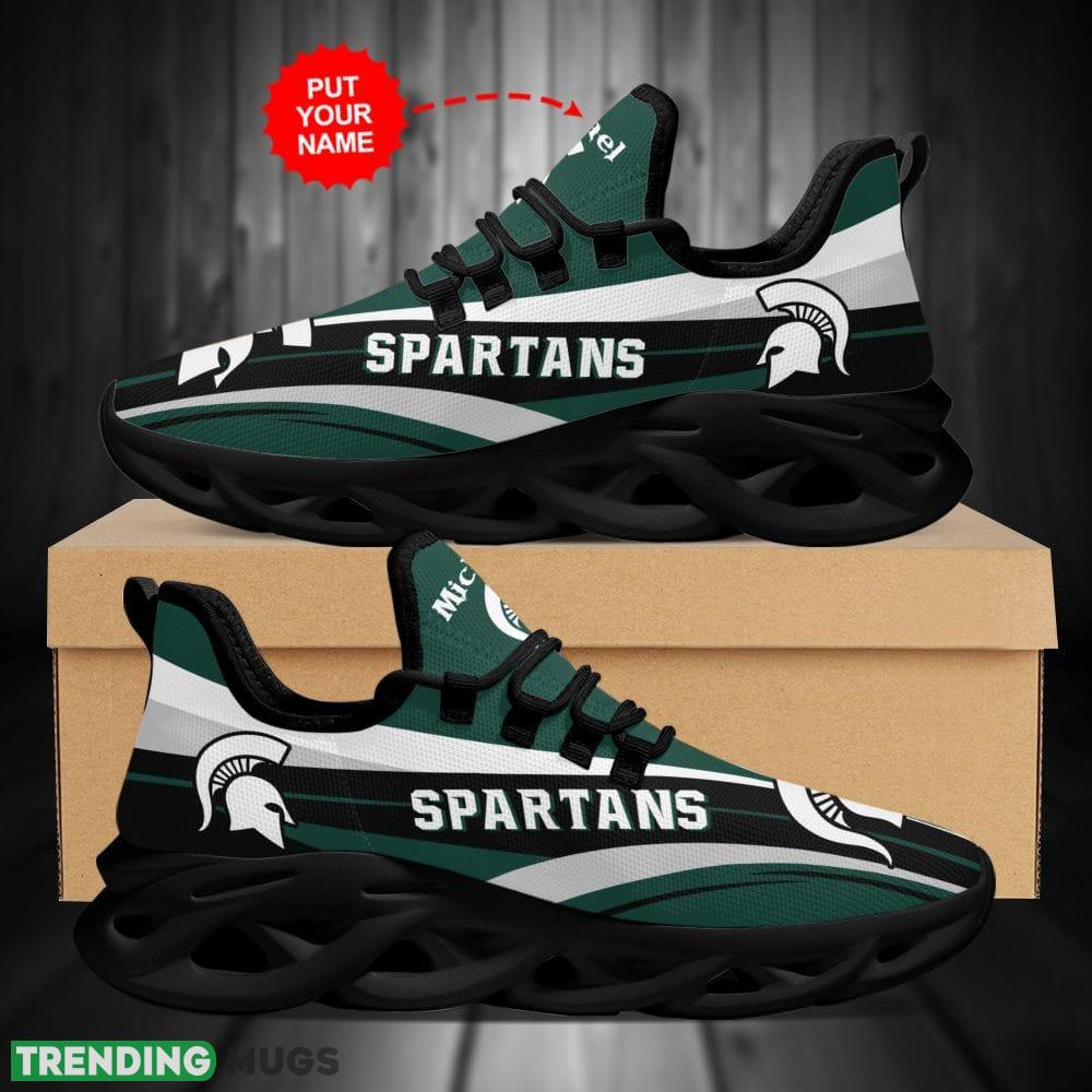 Michigan State Spartans Latest Custom Name Max Soul Shoes Luxury NCAA2 Clunky For Men Women Gift Sneakers For Fans Max Soul Michigan State Spartans Latest Custom Name Max Soul Shoes Luxury NCAA2 Clunky For Men Women Gift Sneakers For Fans Max Soul