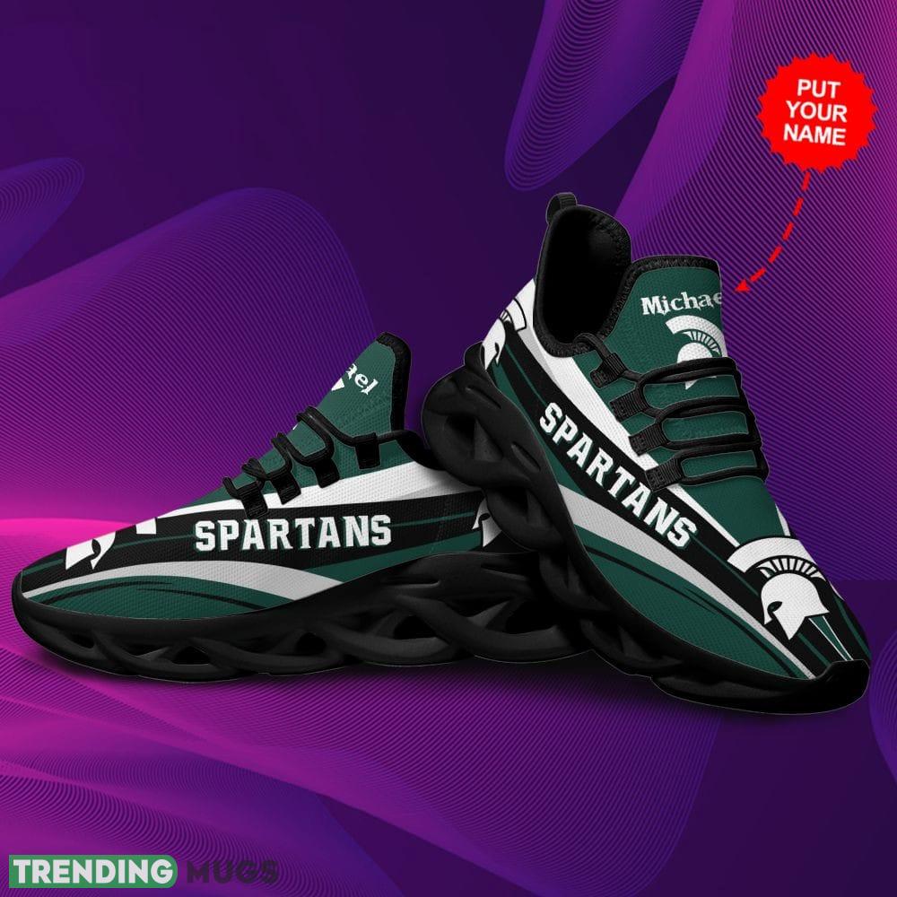 Michigan State Spartans Latest Custom Name Max Soul Shoes Luxury NCAA2 Clunky For Men Women Gift Sneakers For Fans Max Soul Michigan State Spartans Latest Custom Name Max Soul Shoes Luxury NCAA2 Clunky For Men Women Gift Sneakers For Fans Max Soul