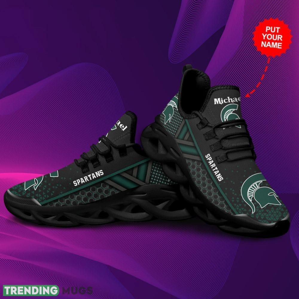 Michigan State Spartans New Custom Name Max Soul Shoes Luxury NCAA2 Clunky For Men Women Gift Sneakers For Fans Max Soul Michigan State Spartans New Custom Name Max Soul Shoes Luxury NCAA2 Clunky For Men Women Gift Sneakers For Fans Max Soul