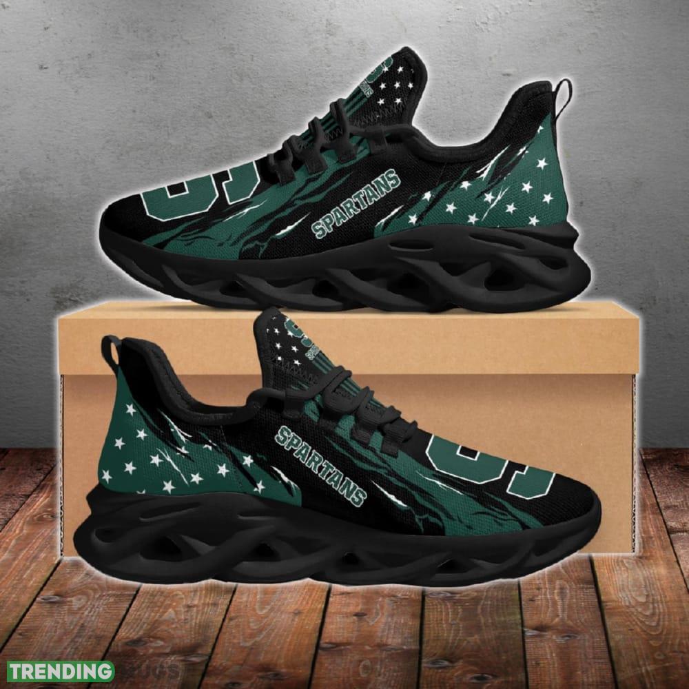 Michigan State Spartans Stars and Stripes Craftsmanship Chunky Shoes New Max Soul Sneakers Men Gift Max Soul Michigan State Spartans Stars and Stripes Craftsmanship Chunky Shoes New Max Soul Sneakers Men Gift Max Soul
