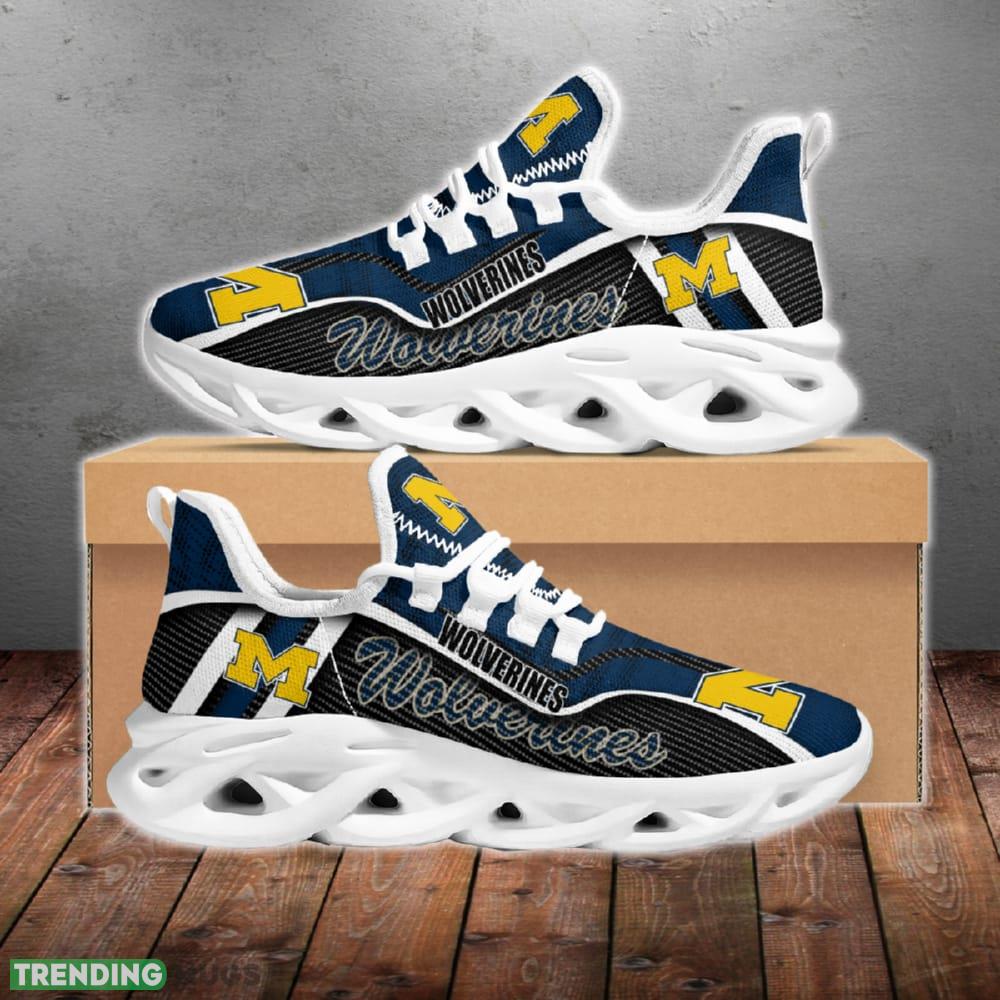 Michigan Wolverines Jumpstart Stride Chunky Shoes New Max Soul Sneakers Men Gift Max Soul Michigan Wolverines Jumpstart Stride Chunky Shoes New Max Soul Sneakers Men Gift Max Soul