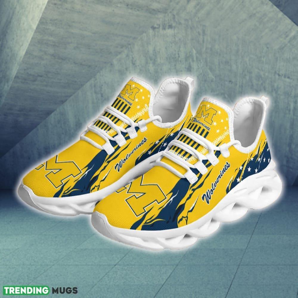 Michigan Wolverines Stars and Stripes Sleek Chunky Shoes New Max Soul Sneakers Men Gift Max Soul Michigan Wolverines Stars and Stripes Sleek Chunky Shoes New Max Soul Sneakers Men Gift Max Soul