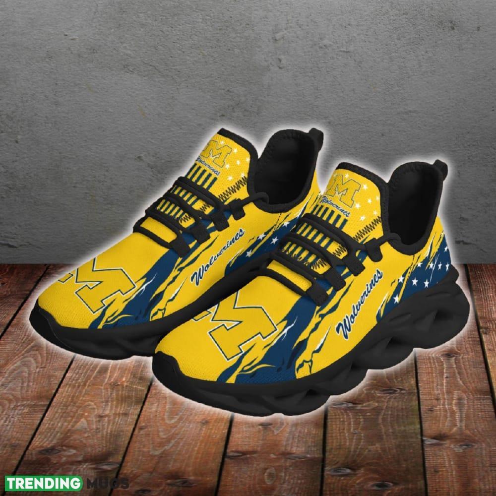 Michigan Wolverines Stars and Stripes Sleek Chunky Shoes New Max Soul Sneakers Men Gift Max Soul Michigan Wolverines Stars and Stripes Sleek Chunky Shoes New Max Soul Sneakers Men Gift Max Soul