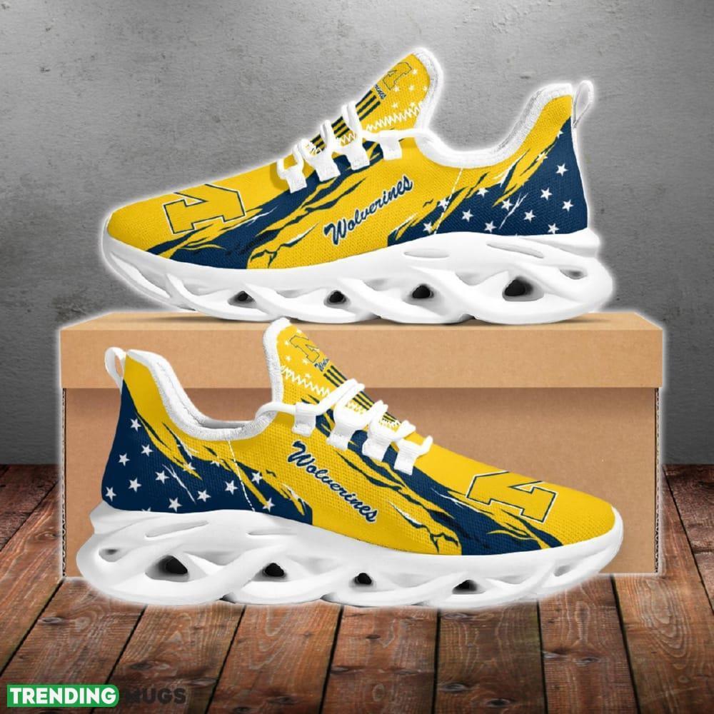 Michigan Wolverines Stars and Stripes Sleek Chunky Shoes New Max Soul Sneakers Men Gift - Michigan Wolverines Stars and Stripes M Soul Shoes_1 Michigan Wolverines Stars and Stripes Sleek Chunky Shoes New Max Soul Sneakers Men Gift - Michigan Wolverines Stars and Stripes M Soul Shoes_1