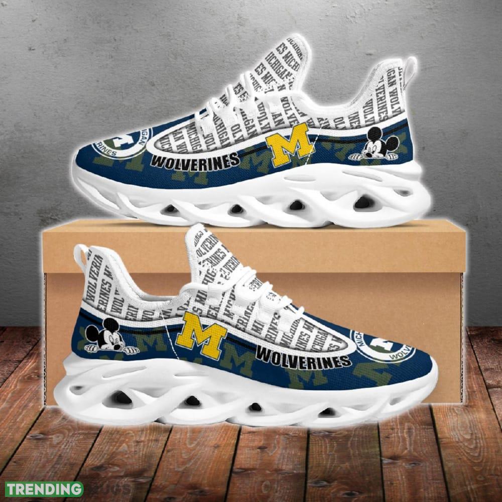 Michigan Wolverines Trendsetting Chunky Shoes New Max Soul Sneakers Men Gift - Michigan Wolverines Mickey Mouse Max Soul Shoes_1 Michigan Wolverines Trendsetting Chunky Shoes New Max Soul Sneakers Men Gift - Michigan Wolverines Mickey Mouse Max Soul Shoes_1