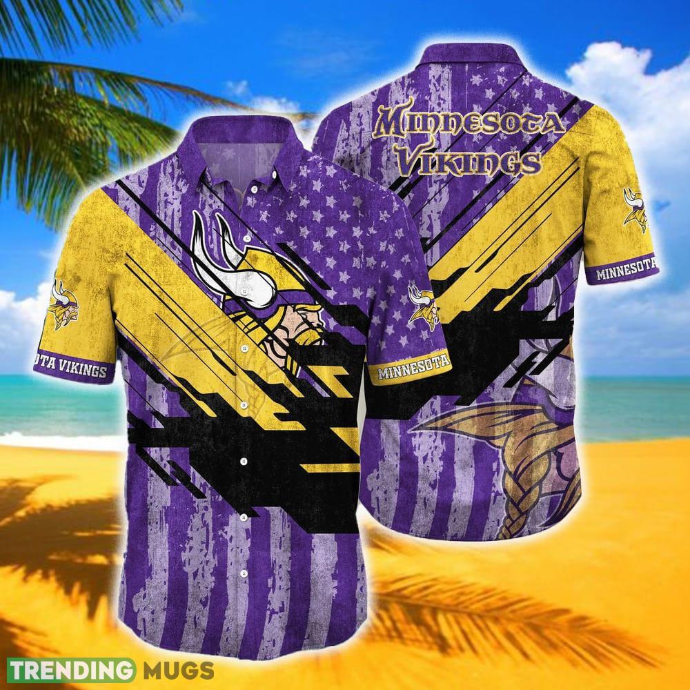 Minnesota Vikings NFL Football Hawaiian Shirt For Fans Men And Women Gift Aloha Beach - Minnesota Vikings NFL Football Hawaiian Shirt For Fans Men And Women Gift Aloha Beach