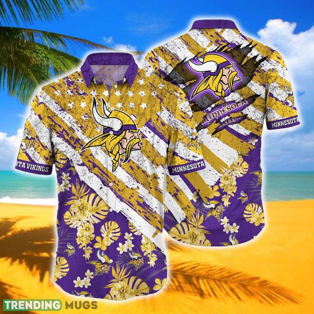 Minnesota Vikings NFL SAS Floral Print American Flag Beach Hawaiian Shirt For Fans Gift New Shirt Holiday - Minnesota Vikings NFL SAS Floral Print American Flag Beach Hawaiian Shirt For Fans Gift New Shirt Holiday Minnesota Vikings NFL SAS Floral Print American Flag Beach Hawaiian Shirt For Fans Gift New Shirt Holiday - Minnesota Vikings NFL SAS Floral Print American Flag Beach Hawaiian Shirt For Fans Gift New Shirt Holiday