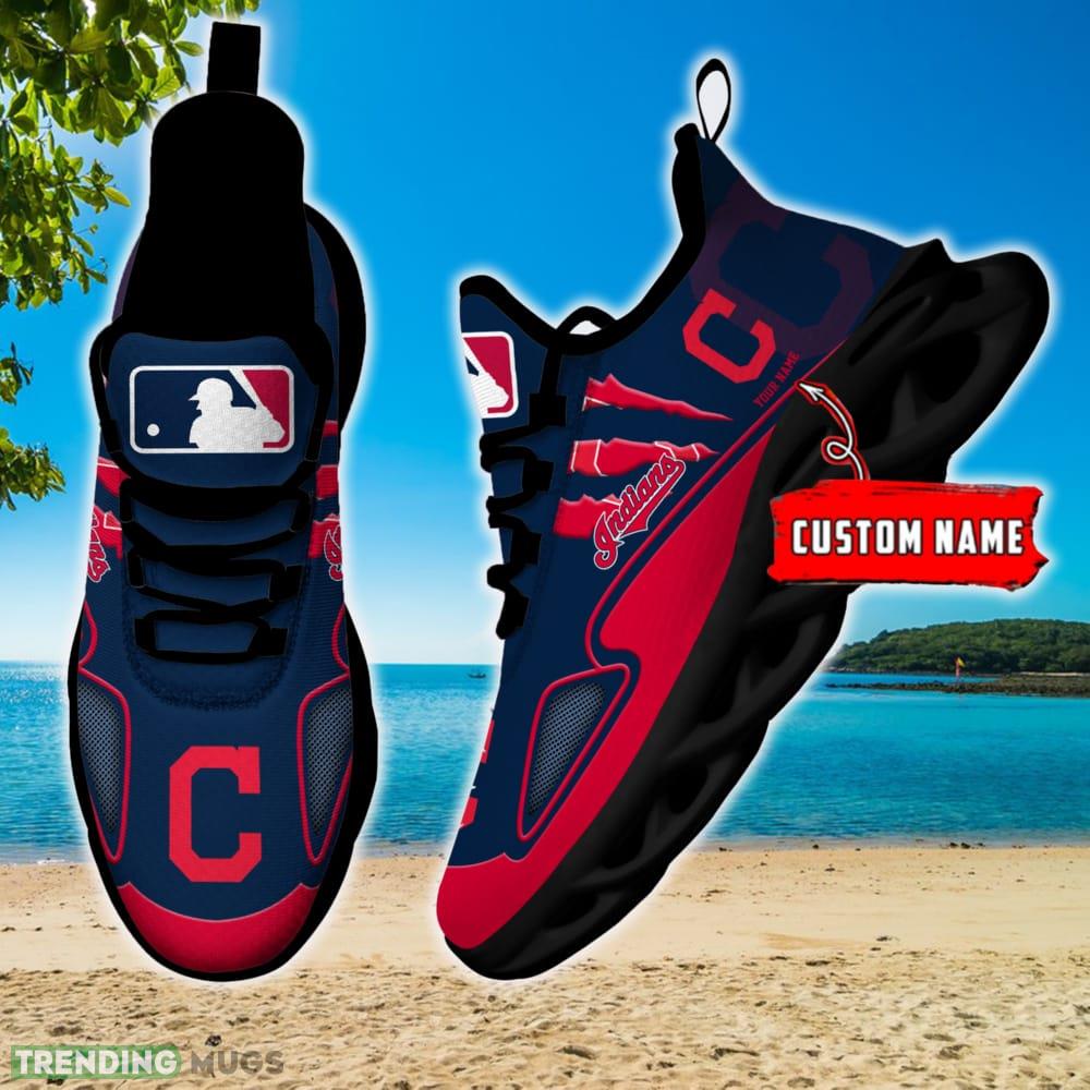 MLB Cleveland Indians Max Soul Shoes Personalized Clunky Sneakers Ideas Gift Fans Max Soul MLB Cleveland Indians Max Soul Shoes Personalized Clunky Sneakers Ideas Gift Fans Max Soul