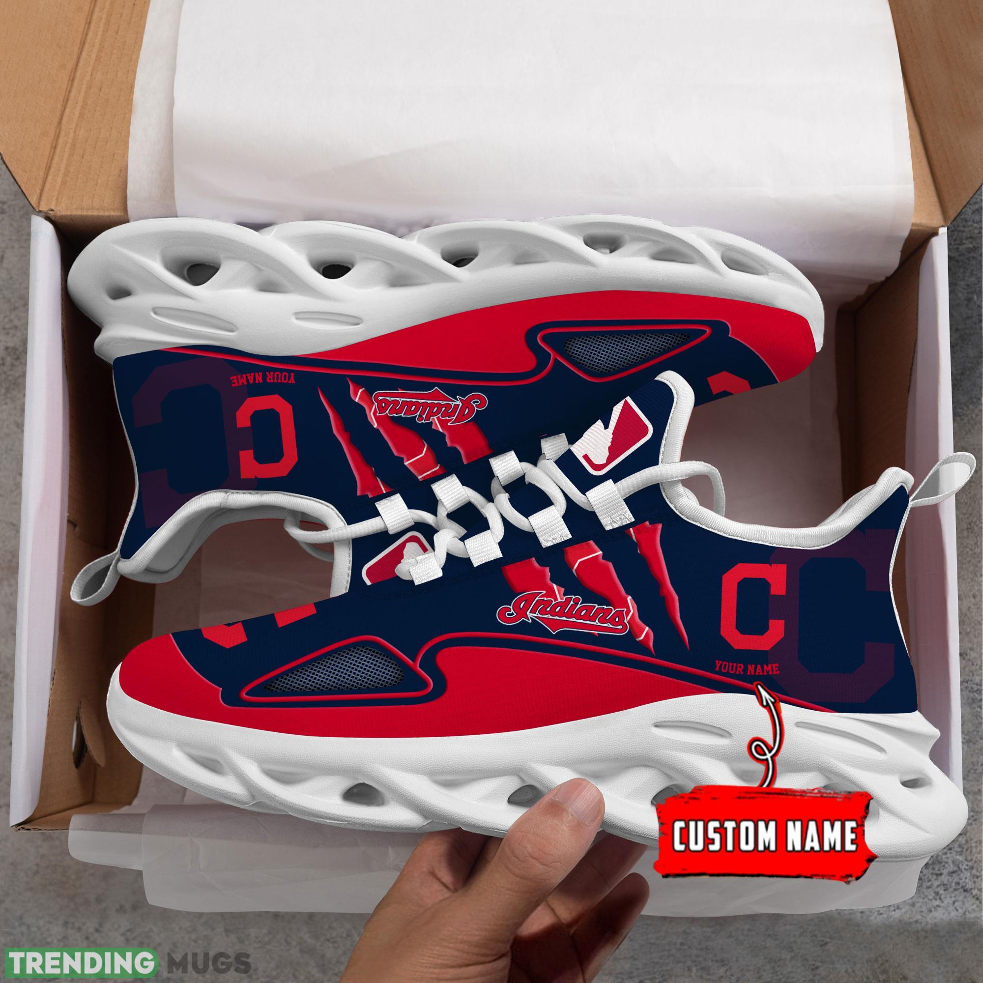MLB Cleveland Indians Max Soul Shoes Personalized Clunky Sneakers Ideas Gift Fans Max Soul MLB Cleveland Indians Max Soul Shoes Personalized Clunky Sneakers Ideas Gift Fans Max Soul