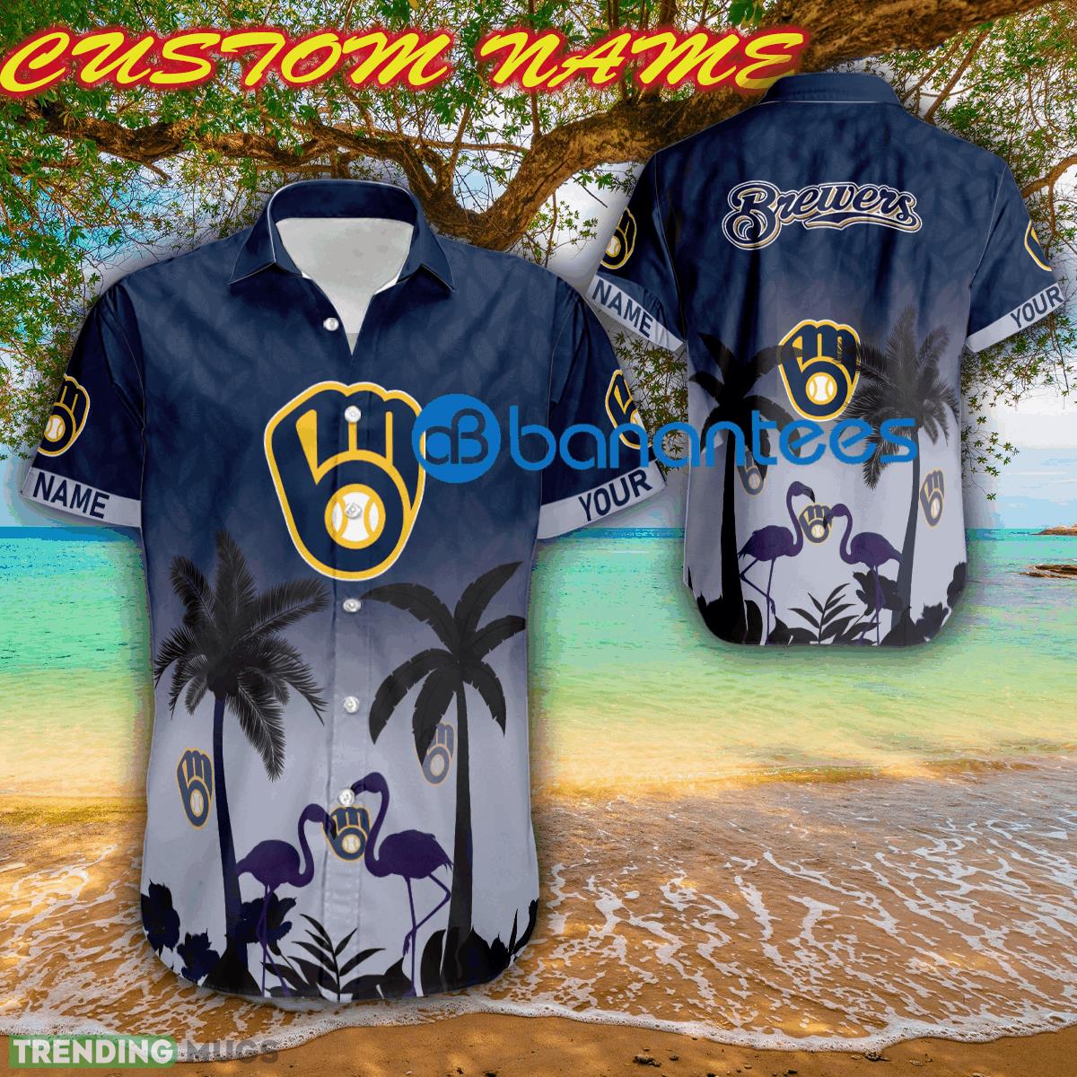 MLB Milwaukee Brewers Souvenir Logo All Over Print Hawaiian Shirt For Men And Women Custom Name - MLB Milwaukee Brewers Souvenir Logo All Over Print Hawaiian Shirt For Men And Women Custom Name MLB Milwaukee Brewers Souvenir Logo All Over Print Hawaiian Shirt For Men And Women Custom Name - MLB Milwaukee Brewers Souvenir Logo All Over Print Hawaiian Shirt For Men And Women Custom Name