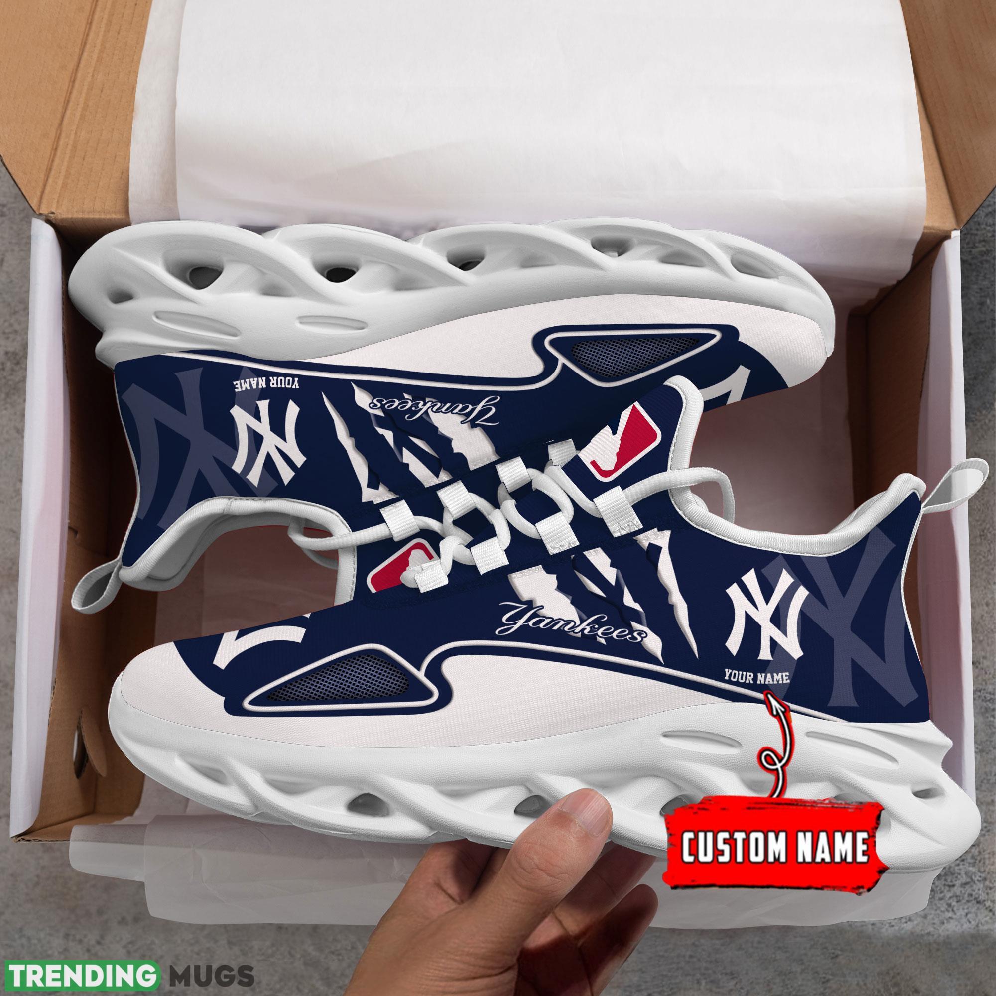 MLB New York Yankees Max Soul Shoes Personalized Clunky Sneakers Ideas Gift Fans Max Soul MLB New York Yankees Max Soul Shoes Personalized Clunky Sneakers Ideas Gift Fans Max Soul