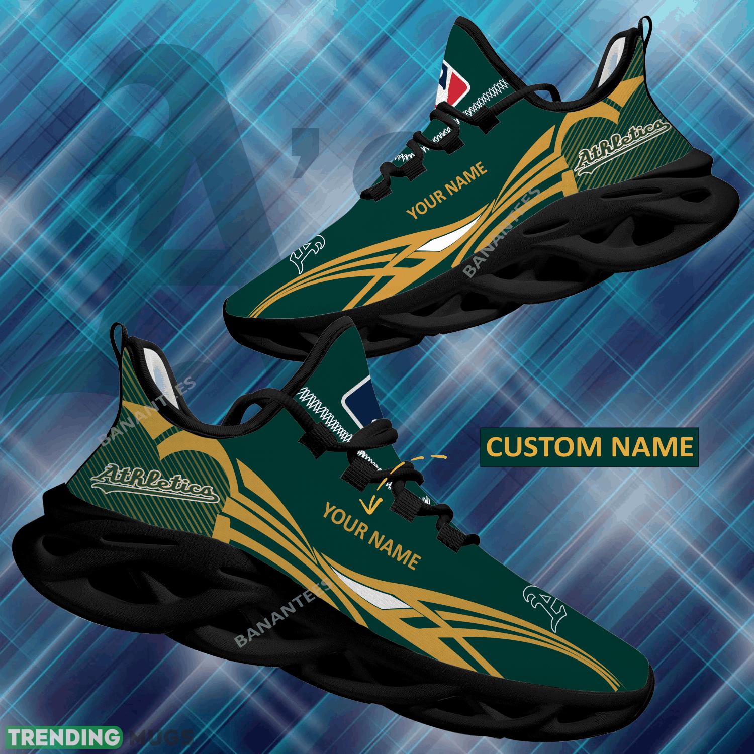 MLB Oakland Athletics Max Soul Shoes New Personalized Fashion-forward Chunky Sneaker - MLB Oakland Athletics Max Soul Shoes Personalized Photo 1 MLB Oakland Athletics Max Soul Shoes New Personalized Fashion-forward Chunky Sneaker - MLB Oakland Athletics Max Soul Shoes Personalized Photo 1