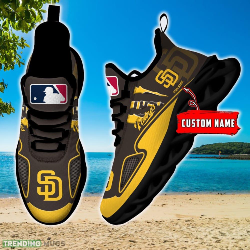 MLB San Diego Padres Max Soul Shoes Personalized Clunky Sneakers Ideas Gift Fans Max Soul MLB San Diego Padres Max Soul Shoes Personalized Clunky Sneakers Ideas Gift Fans Max Soul