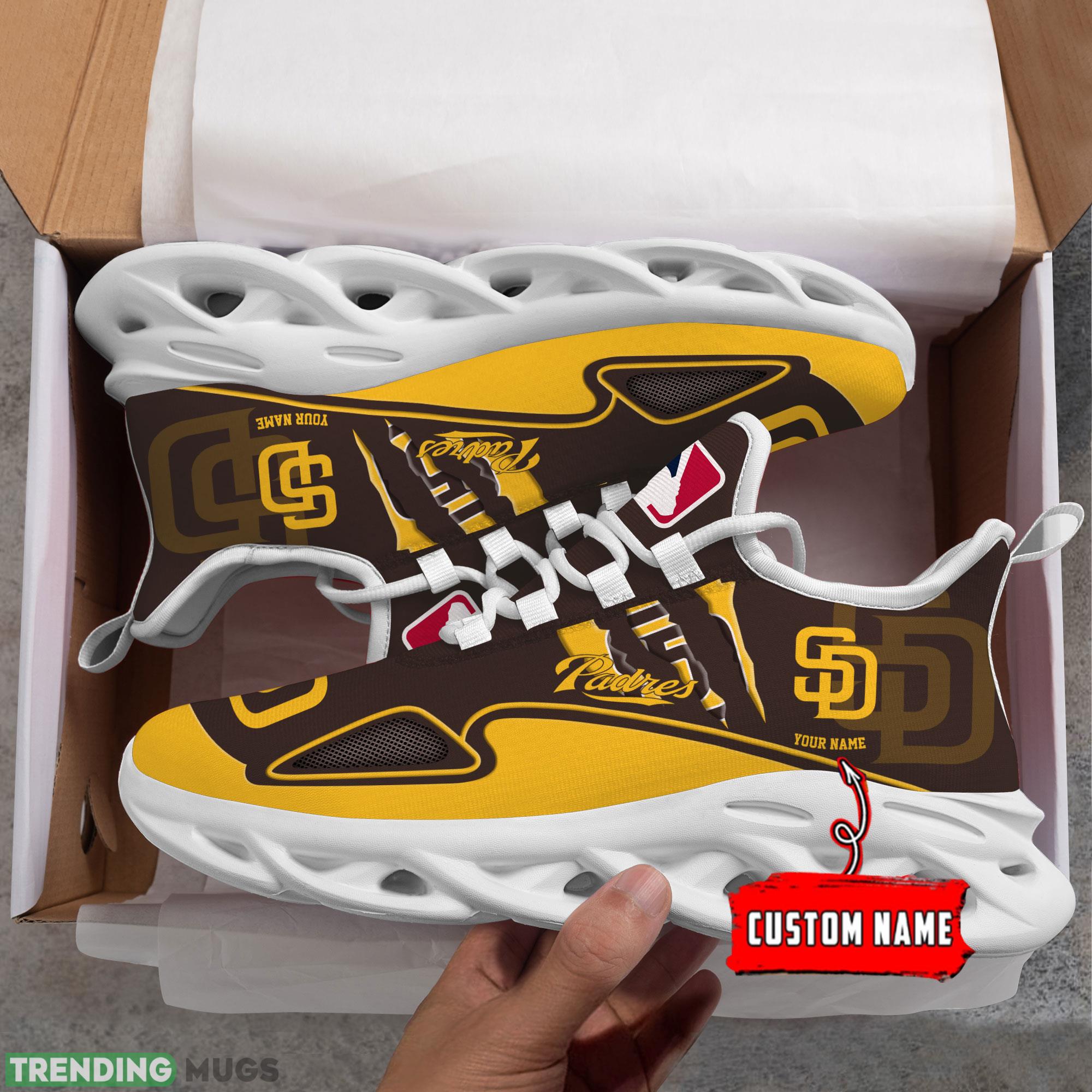 MLB San Diego Padres Max Soul Shoes Personalized Clunky Sneakers Ideas Gift Fans Max Soul MLB San Diego Padres Max Soul Shoes Personalized Clunky Sneakers Ideas Gift Fans Max Soul