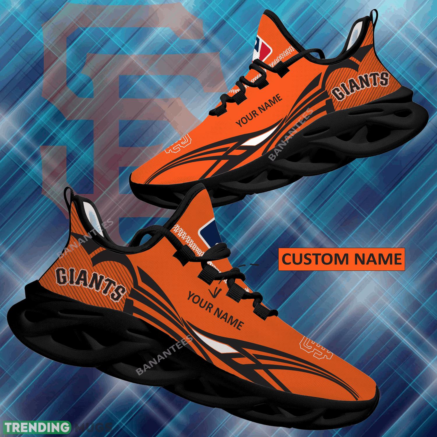 MLB San Francisco Giants Max Soul Shoes New Personalized Exclusive Running Sneaker - MLB San Francisco Giants Max Soul Shoes Personalized Photo 1 MLB San Francisco Giants Max Soul Shoes New Personalized Exclusive Running Sneaker - MLB San Francisco Giants Max Soul Shoes Personalized Photo 1